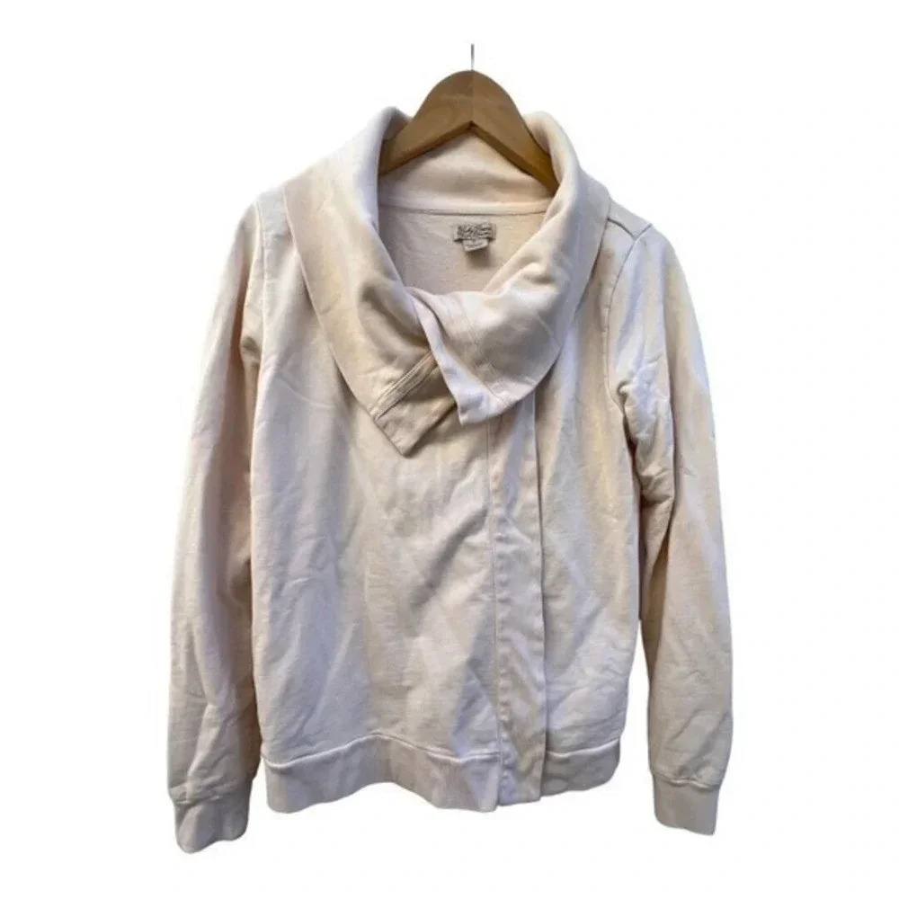 Lucky Brand Women's Size Medium Saturday Wrap Sweater‎ Nigori Cream Cardigan​​​
